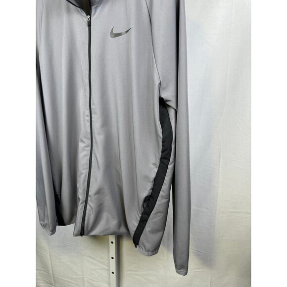 Nike Dri-Fit Long Sleeve Full Zip Jacket Windbreaker Men's Size Large Gr… - Picture 3 of 7